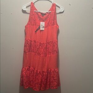 As U Wish Red Lace Dress